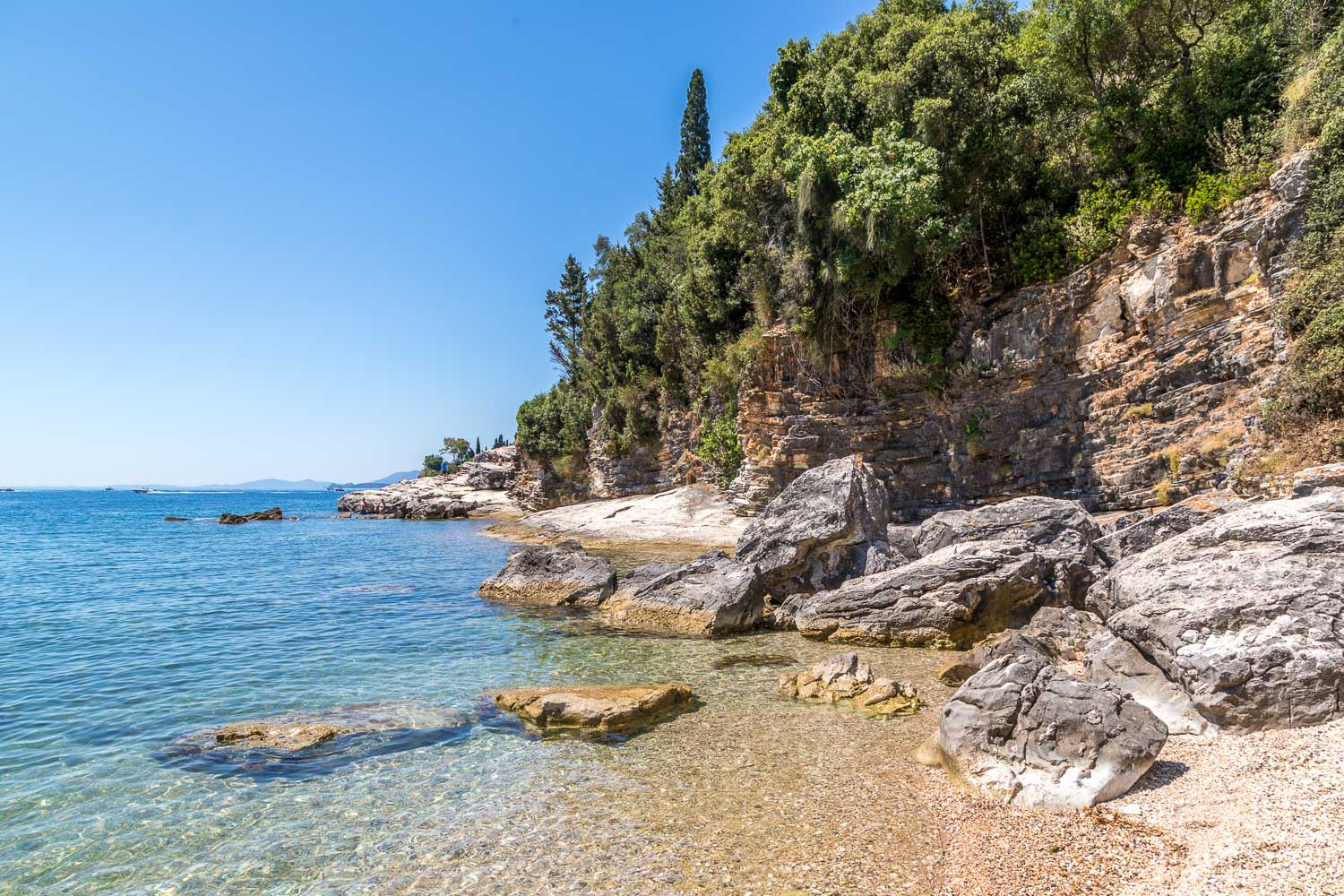 Kerasia walk, Corfu walk, Gialiskari beach