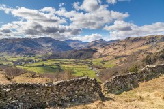 Borrowdale view, River Derwent, Rosthwaite view