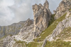 Kreuzjoch walk, Niederer Burgstall