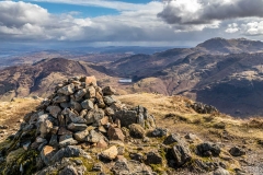 Summit cairn on Loft Crag