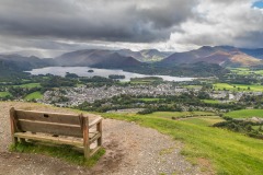 Latrigg walk, Latrigg bench, Derwent Water, Keswick