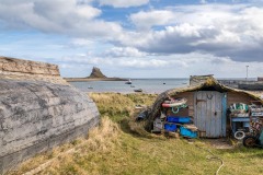 Lindisfarne boat keels, Holy Island huts
