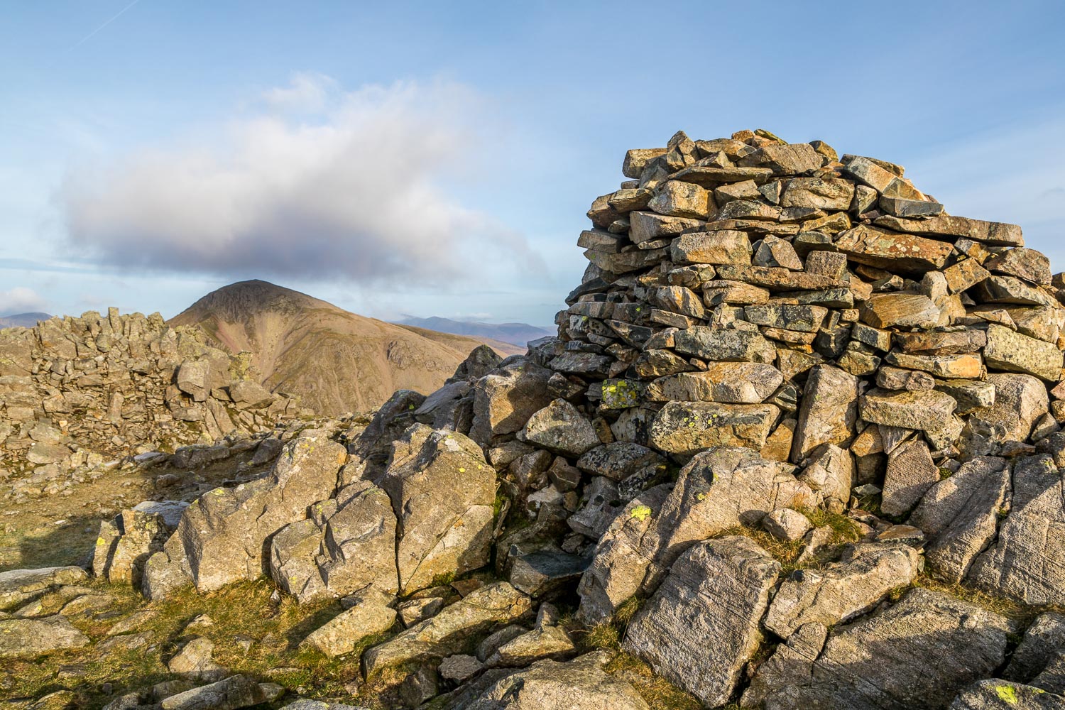 Lingmell summit cairn