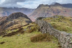 Side Pike, Langdale Pikes, dry stone wall