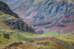 Lingmoor Fell, Great Langdale, dry stone wall