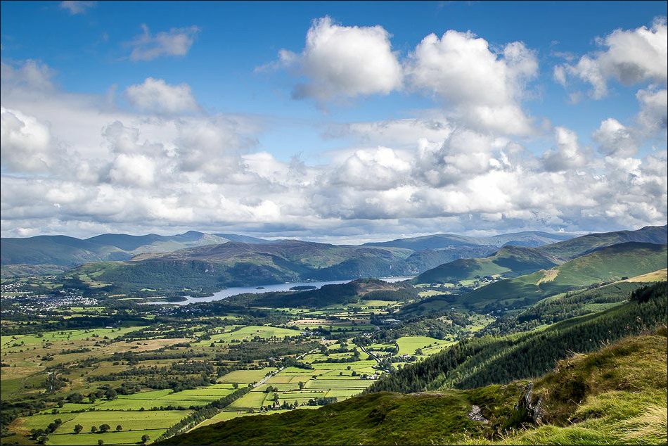 Keswick and Derwent Water from Barf