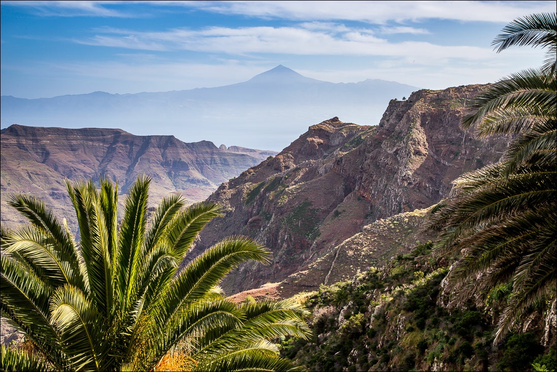 La Gomera walks, Los Roques, Mount Teide view