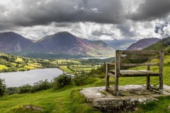 Loweswater walk, bench