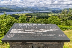 Orrest Head view, Windermere, Wainwright tablet