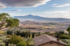 Pienza, Passeggiata Panoramica, Val d'Orcia, Monte Amiata