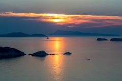 Porto Timoni walk, Corfu sunset, 3 Brothers restaurant