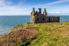Portpatrick walk, Dunksey Castle