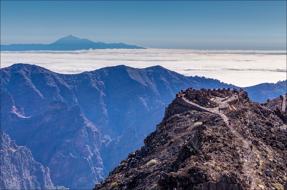 Roque de los Muchachos, Lads’ Rock,  La Palma, Mount Teide