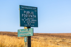 Rushup Edge footpath sign