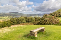 Bench overlooking Bassenthwaite Lake and the Wythop Valley