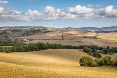 San Quirico d'Orcia to Bagno Vignoni walk, Pienza view