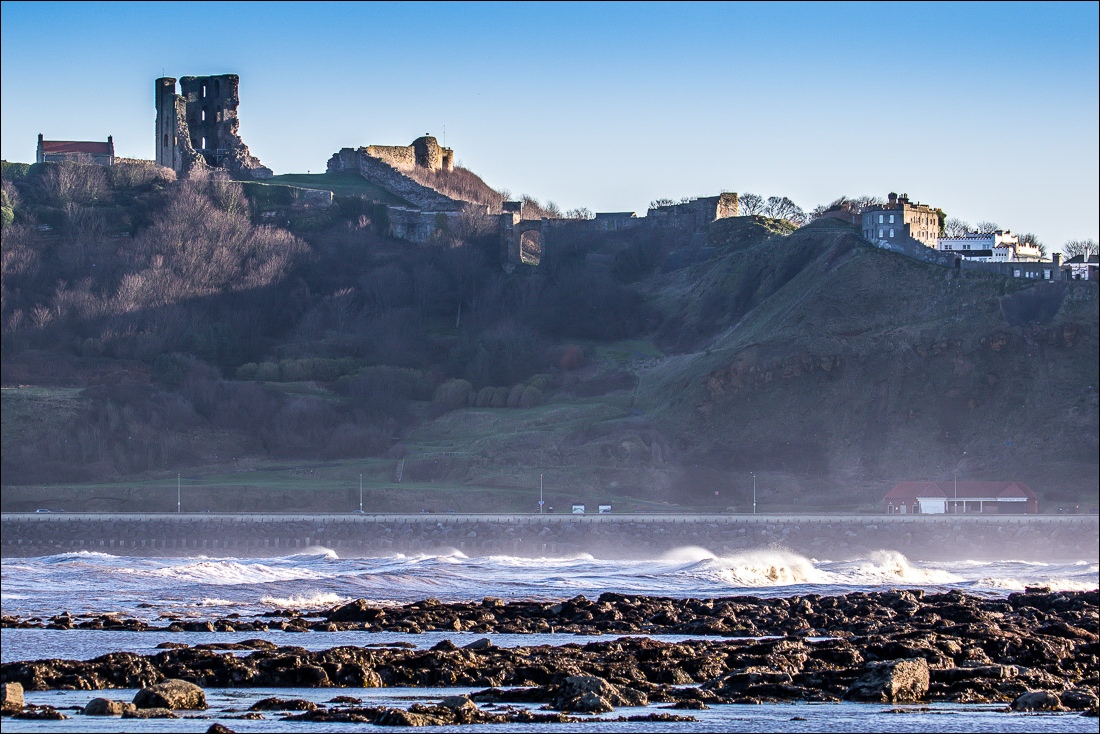 Scarborough Castle from North Bay beach
