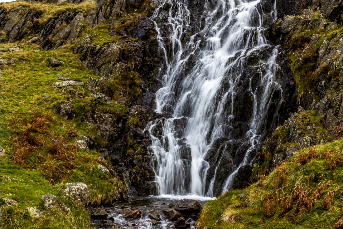 Seat Sandal walk, Grisdedale Tarn waterfalls