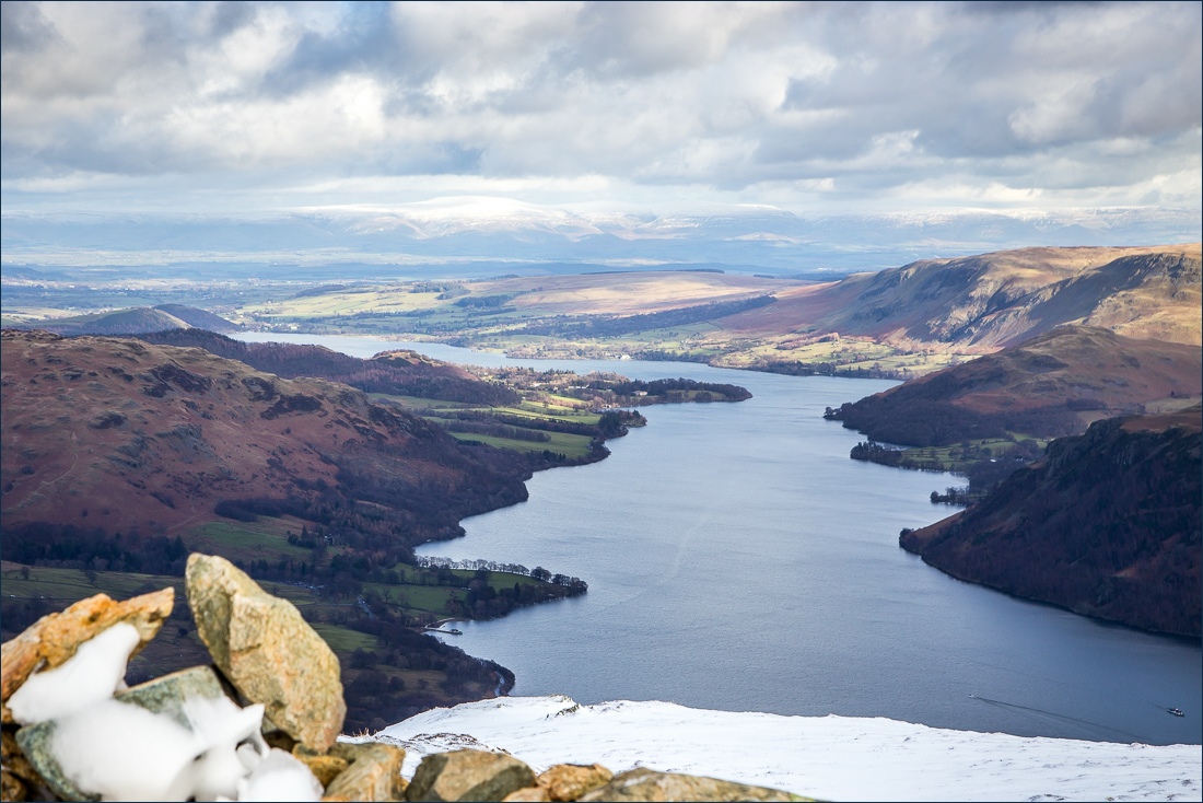 Ullswater from the summit of Sheffield Pike