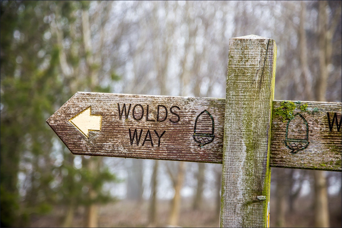 Wolds Way sign