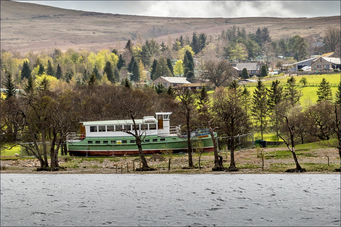 Ullswater, Lady Wakefield beached Ullswater, Lady Wakefield beached