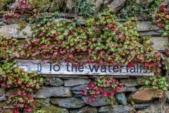 Ambleside waterfall sign