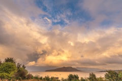 Holy Island, sky