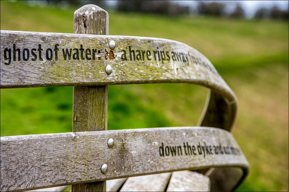 poetry bench, Wolds Way